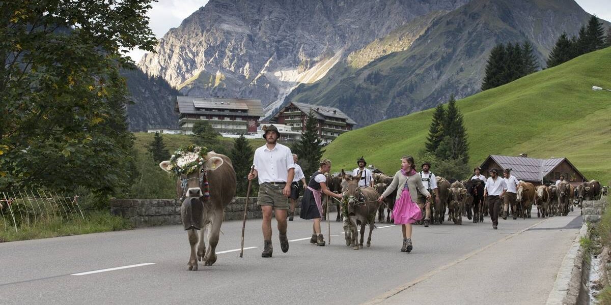 Almabtrieb im Kleinwalsertal