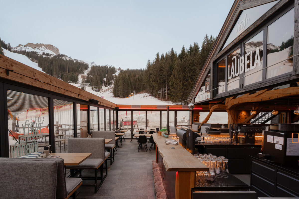 Laubela Mountain Club an der Ifen-Bahn mit offenem Dach