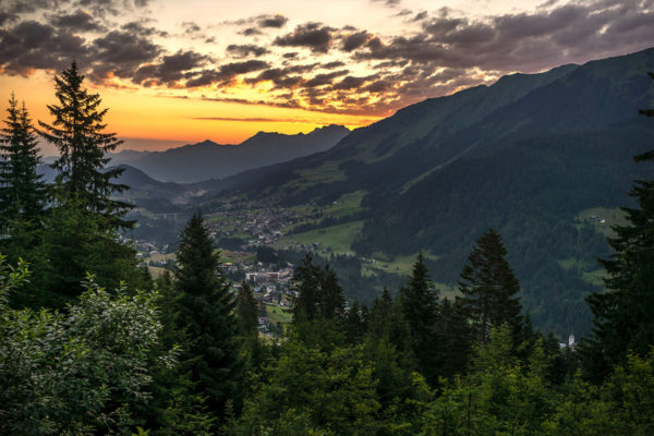Sonnenuntergang Kleinwalsertal-Ifen
