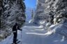Auenhütte Kleinwalsertal Skitourengeher Loipe Winter