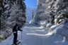 Auenhütte Kleinwalsertal Skitourengeher Loipe Winter